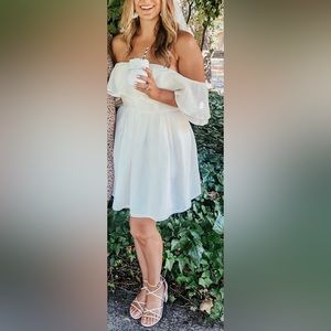 Something Navy - White Dress